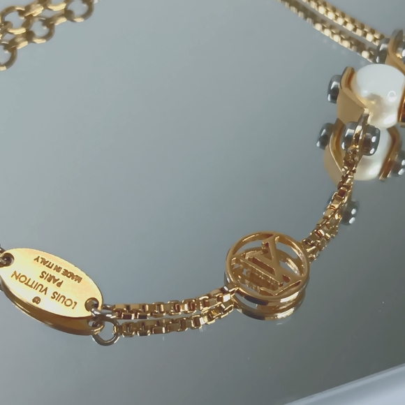 Louis Vuitton RARE ✨️Speedy Pearl Gold Tone Bracelet M68063 - Picture 12 of 14